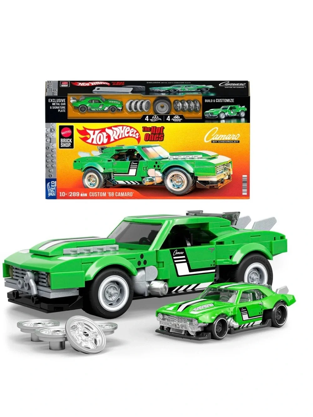 Mattel Brick Shop Hot Wheels Custom ’68 Camaro Building Set